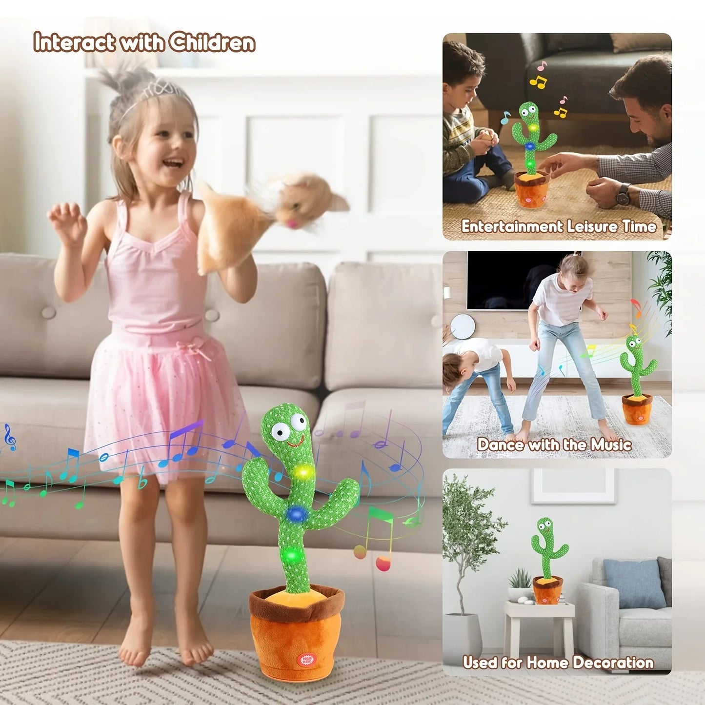 HOMEDGE™-Cacto Dancing Cactus Plush Toy