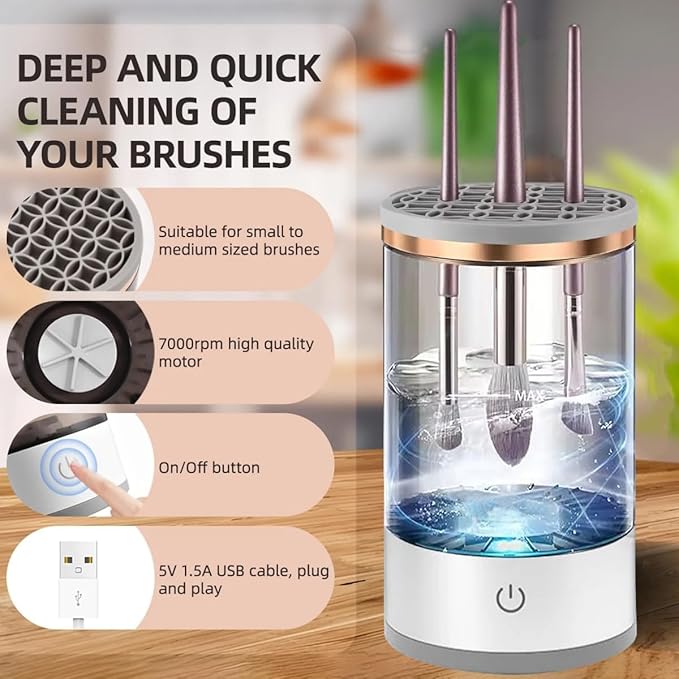 HOMEDGE™-Electric Makeup Brush Cleaner