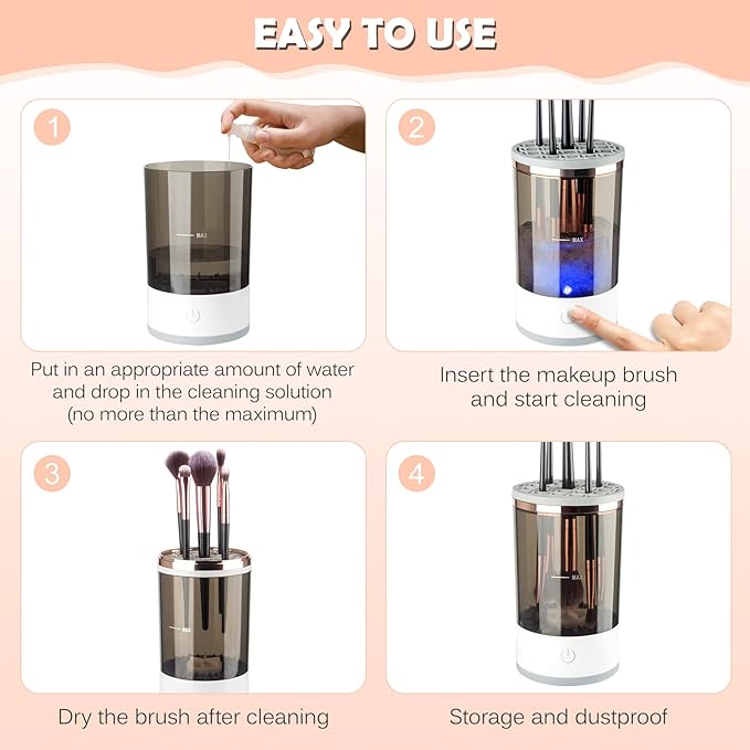 HOMEDGE™-Electric Makeup Brush Cleaner