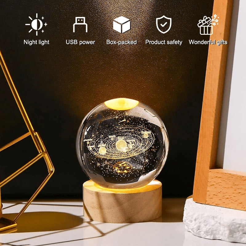 HOMEDGE™-Night Light Galaxy Crystal Ball Lamp