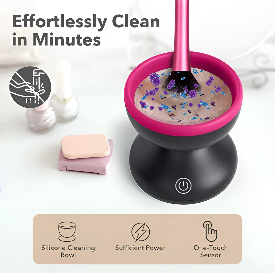 HOMEDGE™-Electric Makeup Brush Cleaner Ultra